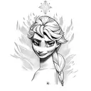 Elsa  tattoo design idea