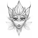 Elsa  tattoo design idea