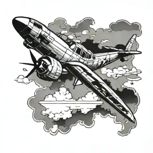 aircraft over germany tattoo design idea
