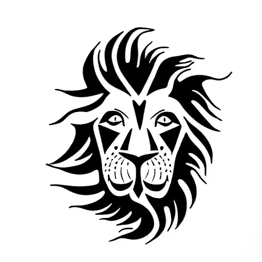 Graphic Silhouette Roaring Lion Lion Tattoo Stock Vector (Royalty Free)  431361226 | Shutterstock
