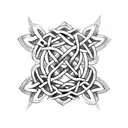 Celtic knotwork design incorporating a punk rock element tattoo design idea