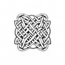 Celtic knotwork design incorporating a punk rock element tattoo design idea