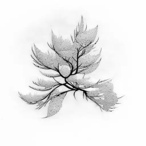 waterfowl, dogwood tree, Crain  tattoo design idea