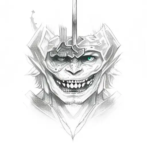 berserk curse mark tattoo design idea