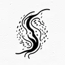 fire and ice tattoo design idea