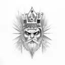 King chess with Jiu-Jitsu Black Belt tattoo design idea