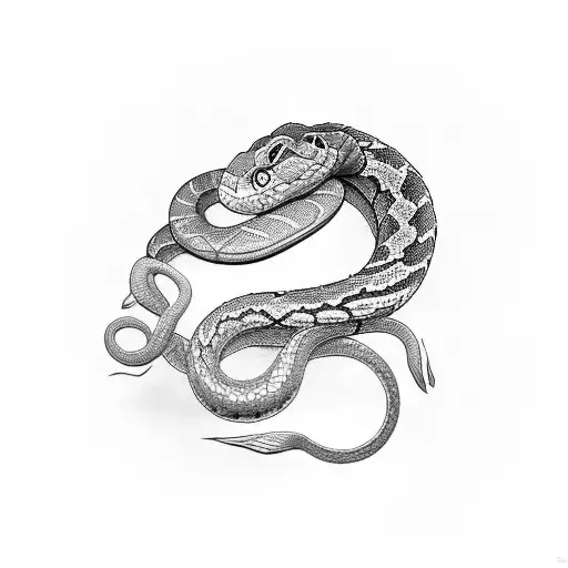 naja snake old school tattoo design idea