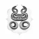 naja snake old school tattoo design idea