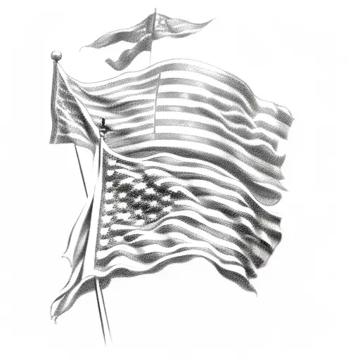american flag  tattoo design idea