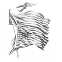 american flag  tattoo design idea