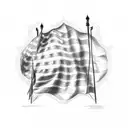 american flag  tattoo design idea