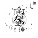Aquarius and leo zodiac sign tattoo design idea