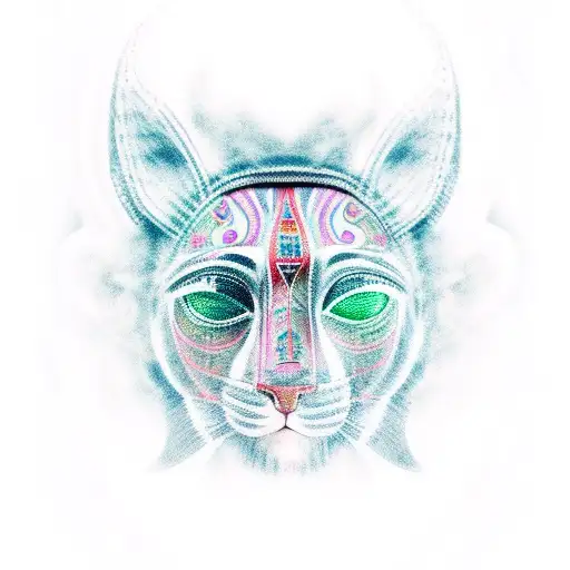 sekhmet goddess smoking sage tattoo design idea