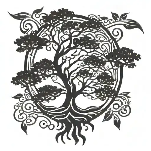 Mother Earth tree   tattoo design idea