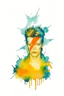 David Bowie tattoo design idea