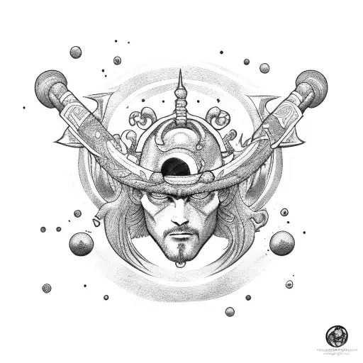 neptune tattoo design idea