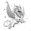 neptune tattoo design idea