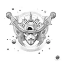 neptune tattoo design idea