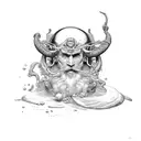 neptune tattoo design idea