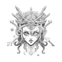 neptune tattoo design idea
