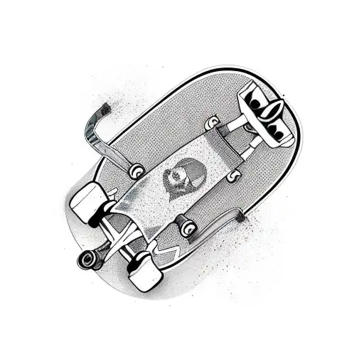 skate tattoo design idea