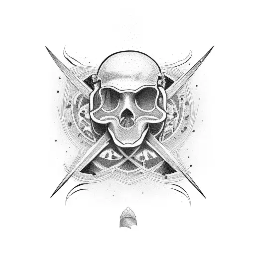 skate mandando manobra em um homem tattoo design idea