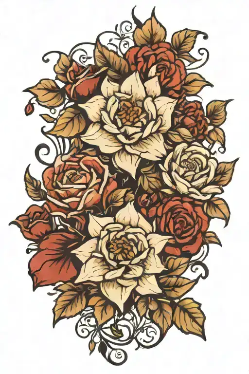 a person who grows flowers in the darkest parts of you tattoo design idea