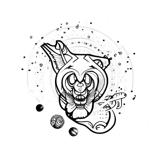 billiards tattoo design idea