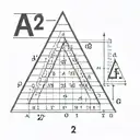 triangle with a 2 inside. at the ends of the 3 sides of the triangle the letters A E and I and the numbers 2, 8 and 0. A tattoo design idea