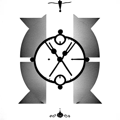 A hourglass wirh the quote "solo cuando tu te mueras tattoo design idea