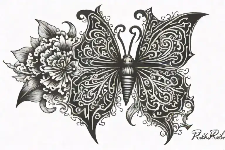 RISK RICH tattoo design idea