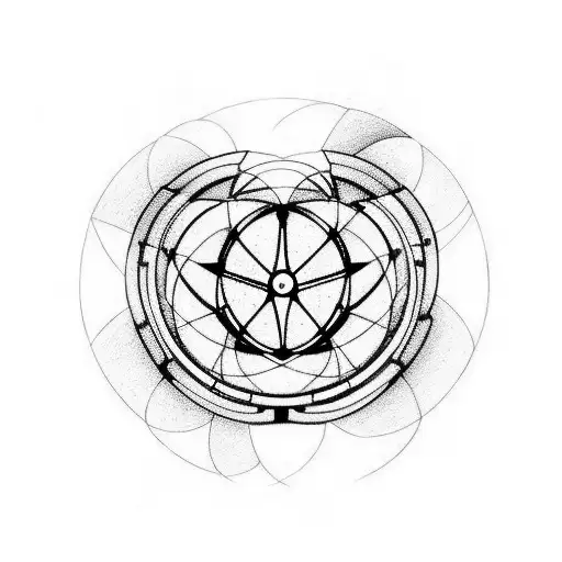 atom and 2 kids tattoo design idea