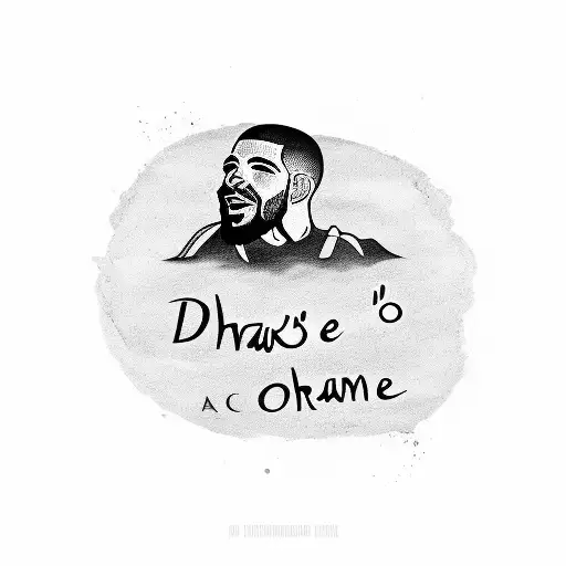 A tattoo of Drake's lyrics with a silhouette of South Carolina tattoo design idea
