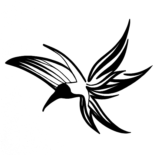 Bird of Paradise tattoo design idea