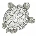 turtle from above  tattoo design idea