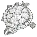 turtle from above  tattoo design idea