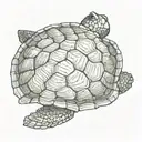 turtle from above  tattoo design idea