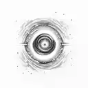 black hole in interatellar tattoo design idea