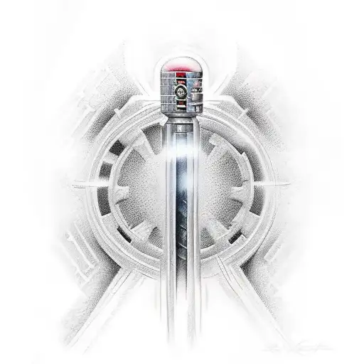 lightsaber tattoo design idea