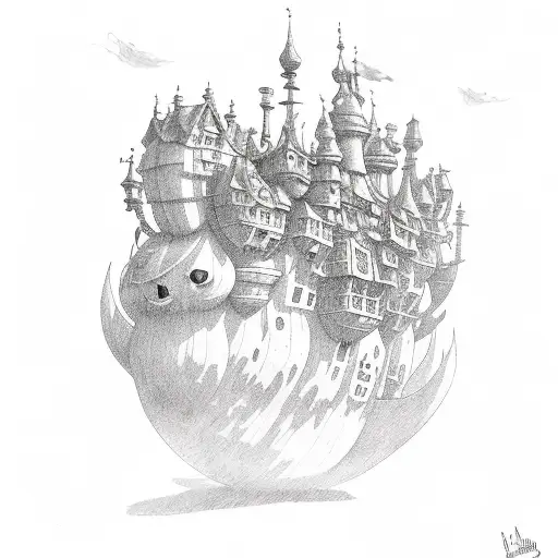 Howl's Moving Castle  tattoo design idea