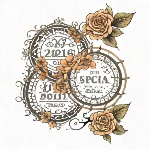 special dates circular tattoo design tattoo design idea