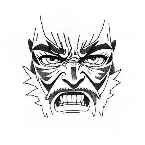 pain from naruto tattoo design idea