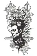 power, greed, hard working tattoo design idea