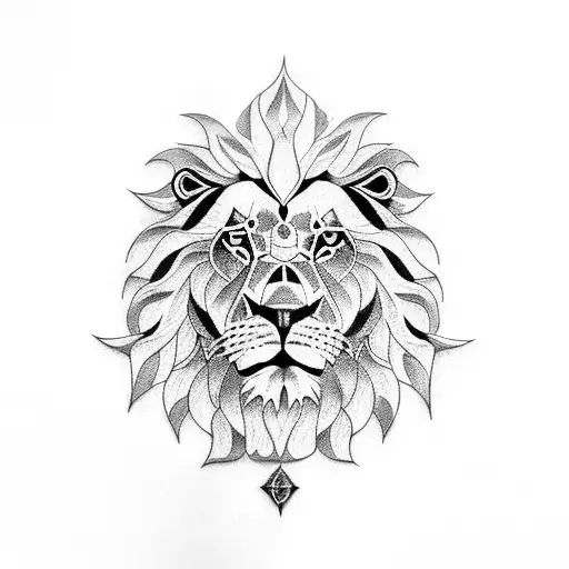 Leeds United logo transformed into a fierce lion tattoo design idea