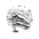 fungus tattoo design idea