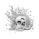 fungus tattoo design idea