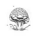 fungus tattoo design idea