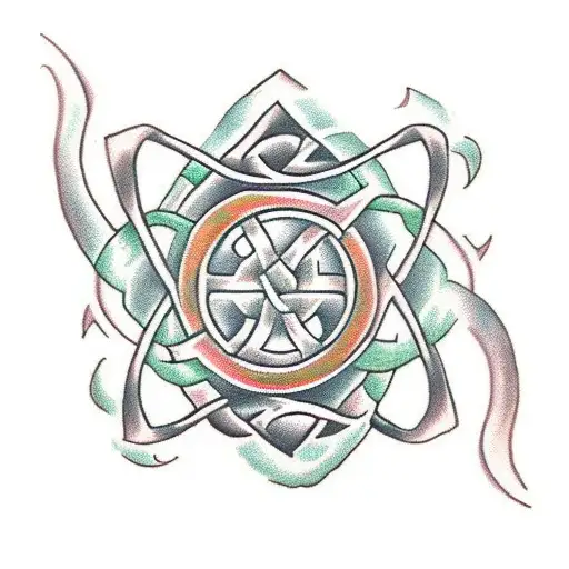 Celtic motherhood knot tattoo design idea