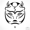 Oni Mask tattoo design idea