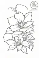 puerto rican national flower tattoo design idea